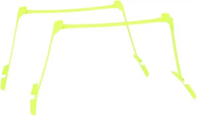 Barreiras de velocidade, 2 peças de auxílio de treinamento de velocidade de futebol de futebol com agilidade ajustável obstáculos ajustáveis, ultraduráveis, treinamento de velocidade para todos os fins, agilidade e obstáculos pliométricos