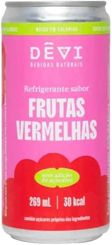 Refrigerante Natural DÊVI - Frutas Vermelhas 269 mL