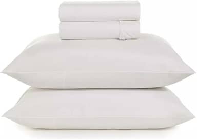 Jogo De Cama Casal 4pçs Hotel Motel Pousada Airbnb 180 Fios Teka Profiline Tecido Profissional Branco Resisitente a Lavação com Cloro