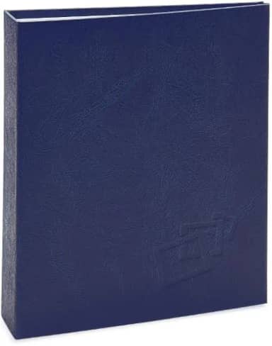 Álbum de fotos Ical, encadernação tradicional, para 500 fotos 10x15cm - envelope plástico transparente - linha Cores - modelo azul-escuro texturizado - 167