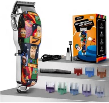 Máquina de Cortar Cabelo Profissional Max-2092 Grafite Bivolt 110V/220V – Alta Performance para Uso Doméstico ou Barbeiro