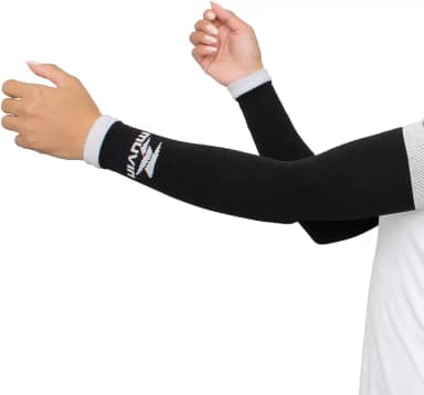 Manguito Longo Solid Muvin – Par – Material com Boa Respirabilidade – Manga – Proteção – Caminhada – Corrida – Ciclismo – Vôlei – Sem Costuras – Ótimo Ajuste – Desempenho - Conforto - Unissex