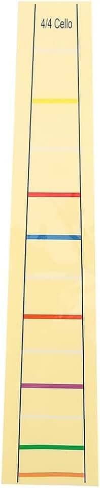 Adesivos de etiqueta de escala de violoncelo tamanho 4/4 – Adesivo removível para dedo de violoncelo marcadores de posição dos dedos para iniciantes