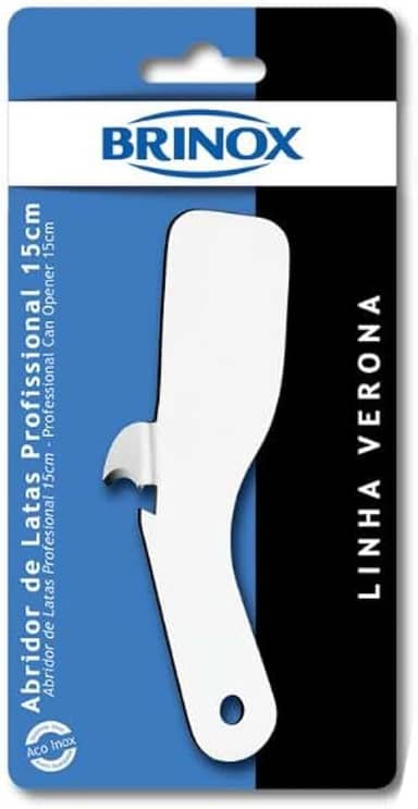 Abridor De Latas/garrafas Prof Inox 15cm Brinox Aço Inox