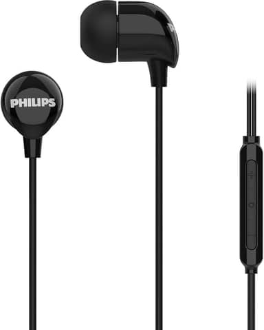 PHILIPS, Fone de Ouvido com Microfone, TAE2146BK/00, Com fio USB-C de 1,2 metros, Intra-auricular, Preto