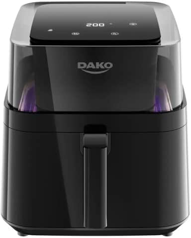 Fritadeira Air Fryer Dako Digital com 6 Litros e Visor 360° 4 em 1 220v