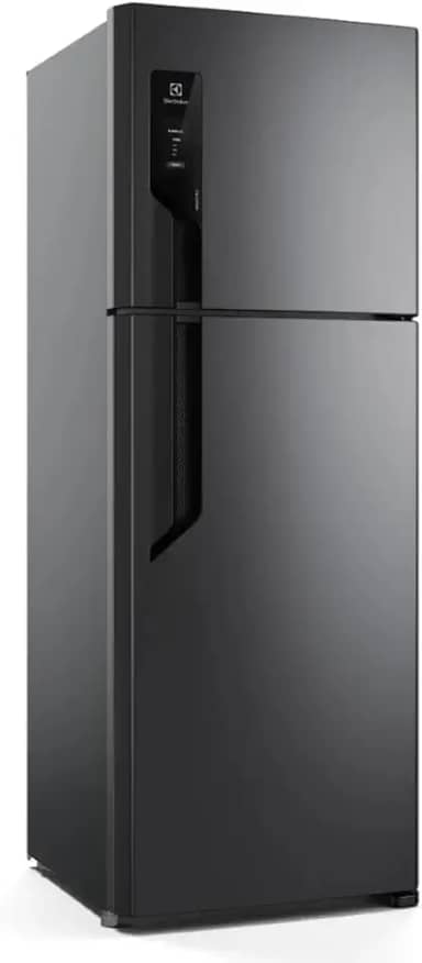 Geladeira Electrolux Frost Free 480L Efficient AutoSense Duplex Black Inox Look (TF71B) 220V