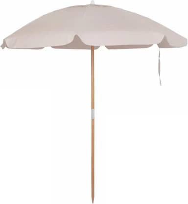Guarda Sol Ombrelone Bagum 2 Metros Madeira Reforçado Bege