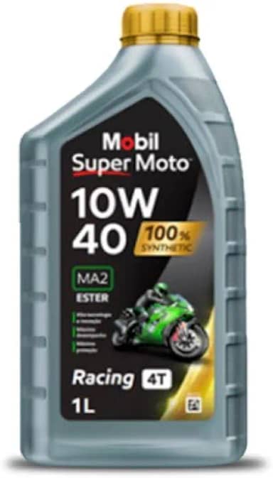 Óleo Mobil 10w40 Super Moto 4t 100% Sintético 1 Litro