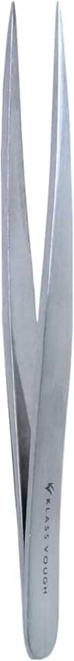 Pinça de Sobrancelha Bisturi Reta, Prata, Klass Vough