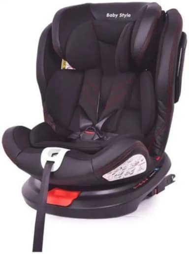 Cadeira Bebê Auto 0 a 36kg Isofix rotação 360º Baby Style Preto