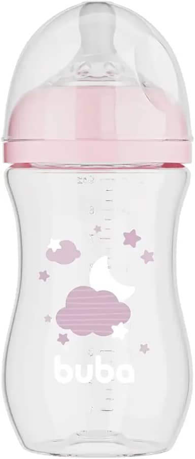 Buba, Mamadeira Easy Flow Nuvem Rosa 270ml