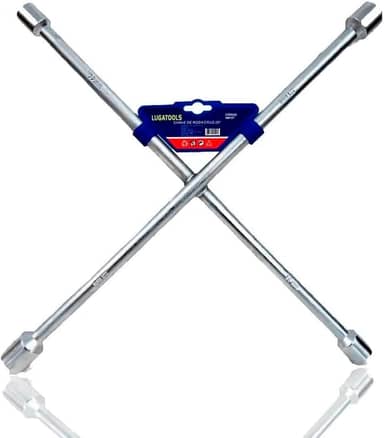 Chave De Roda em Cruz Universal para Veículos Carro 4 Bocas 20 Pol. 17x19x21x23mm Aço