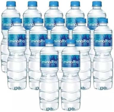 Água Mineral Natural sem gas Minalba, 510ml (12 Unidades)