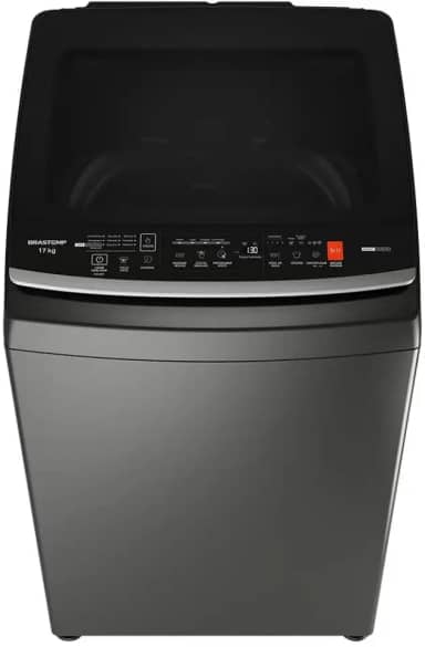 Máquina de Lavar Brastemp 17Kg Cinza Platinum com Design Infinity e Soft Close - BW17LTA 220v