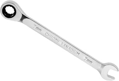 1 pacote com chave catraca de 7 mm, chave de catraca combinada, chave de engrenagem de 72 dentes com design de 12 pontos, aço cromo vanádio