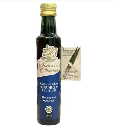 Azeite Extra Virgem Premium Estância Das Oliveiras Koroneiki 250ml