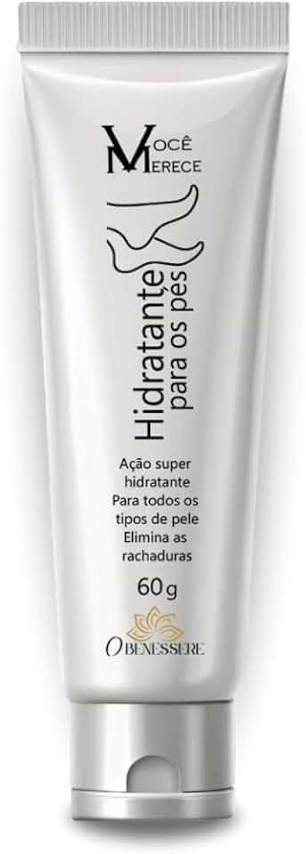 Hidratante para os Pés – Ureia + Ácido Salicílico | Hidratação Intensa e Reparação de Rachaduras | 60g | O Benessere Nutrition