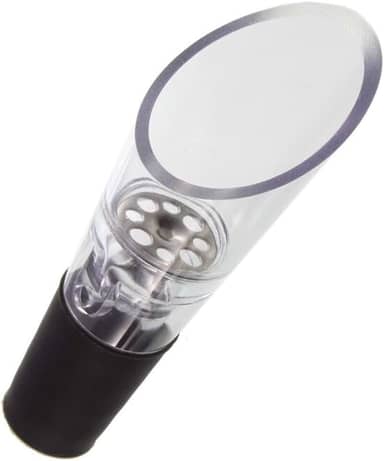 Bico Aerador Dosador Para Garrafas De Vinho Corta Gotas Evita Vazamento Funil Decantador Instantâneo Transparente LINHA PREMIUM SYANG
