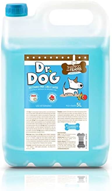 Shampoo Pet Hipoalergênico, pH neutro, para cães e gatos de peles sensíveis, alto rendimento, Não arde ou irrita os olhos, galão 5 litros - versões (Shampoo Pet pH Neutro)
