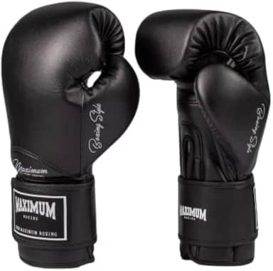 Luva De Boxe E Muay Thai Maximum Classic Black 14OZ