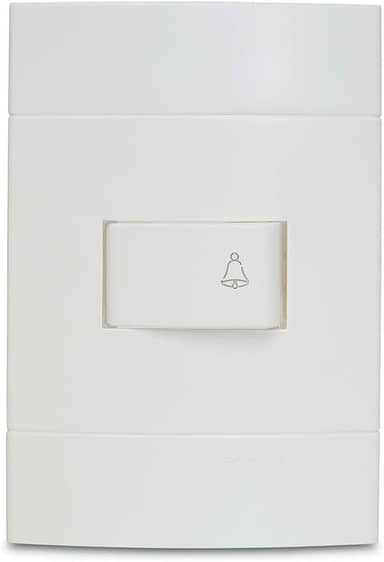 Conjunto Campainha Pulsador 10A 250V Branco Lunare Prm44061, Schneider Electric