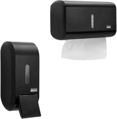 Super Kit Dispensador Elegante Alcool Gel ou Sabonete Liquido E Papel Toalha