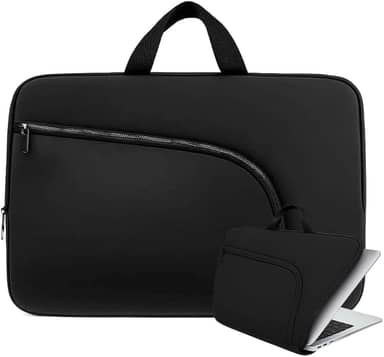Capa Notebook 15.6 Polegadas Impermeável com Alça e Bolso Leve Reforçada Ideal para Viagem Trabalho e Faculdade Neoprene Premium