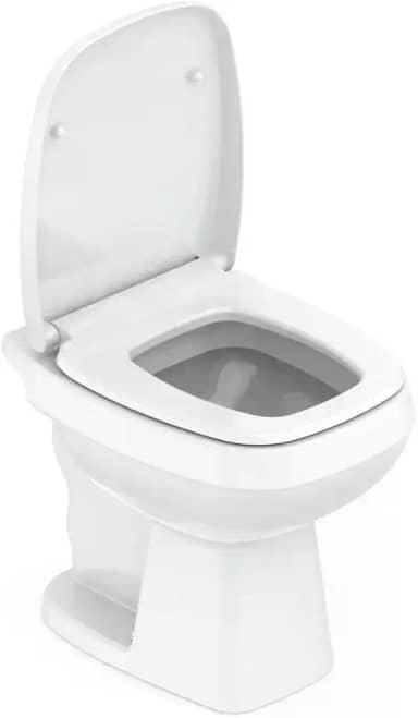 Celite Kit Bacia Convencional, Assento Polipropileno Soft Close e Complementos de Instalação City, Cor: Branco