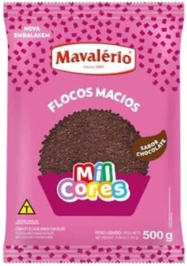 FLOCOS CHOCOLATE 500G MAVALÉRIO