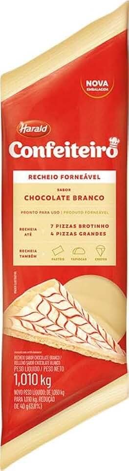 Recheio Forneável Chocolate Branco 1.01Kg Harald