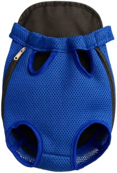 Bolsa Mochila Canguru Pet para Passeio de Cães (AZUL, M (3 a 6Kg))