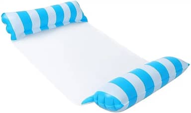 Boia Rede Inflável Cadeira inflável Para Piscina Espreguiçadeira Cama Flutuante Colchão Inflável Adulto Praia Verão