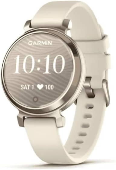 Garmin Relógio Lily 2 Sport Dourado com Branco 35mm com Monitor de Atividades
