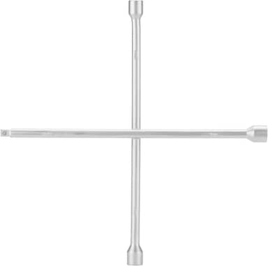 STELS Chave de Roda em Cruz 17-19-21 mm – Aço Carbono 45, Encaixe 1/2", 450 mm