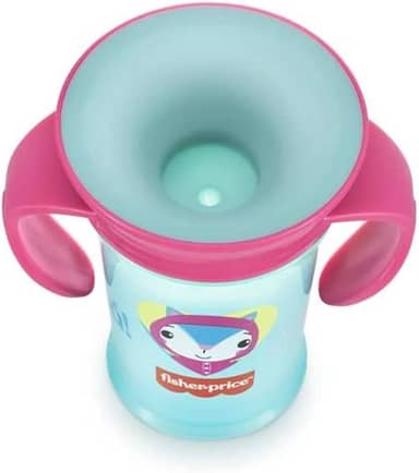 Copo de Treinamento 360 First Moments Rosa Candy 210 ml 6+M Fisher Price - BB1021