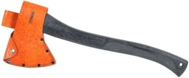 Machado Escoteiro Profissional Cabo Sintético 50cm com Bainha de Couro Legítimo para Camping