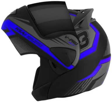 CAPACETE ESCAMOTEÁVEL PRO TORK V-PRO JET 3 AZUL TAM. 58 VIS. FUMÊ