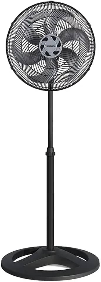 Ventisol Ventilador de Coluna Oscilante, Turbo 6 Pás Premium, Preto, 40cm, 220V