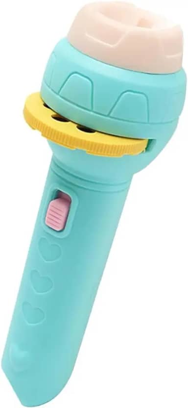 Lanterna Projetora Infantil com 3 Discos e 24 Imagens Sortidas – Brinquedo Educativo e Divertido - TYDA (AZUL)