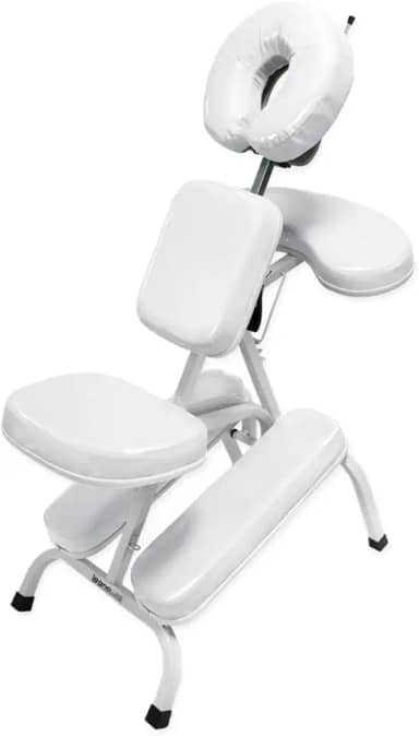 Kit Cadeira Quick Shiatsu Massage Legno Dobrável Shiatsu Bolsa Transporte (Branco Brilhante)