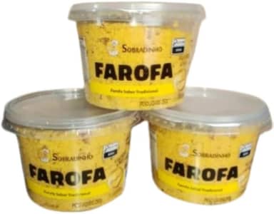 Farofa Temperada Pronta Artesanal Caseira De Milho 750g