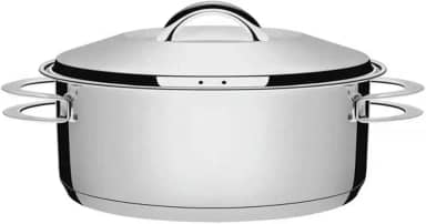 Caçarola Rasa Com Fundo Triplo Tramontina Solar Inox Diâmetro De 20 Cm