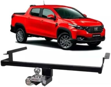 Hitch Master - Engate Reboque Fixo para Fiat Strada 20/24 Cabine Simples/Dupla - Capacidade de Tração 500Kg - INMETRO