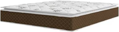 Colchão Casal Queen Molas Ensacadas Pillow Top Martino 158x198x25cm Marrom/branco Umaflex - Suporta até 120kg por Pessoa