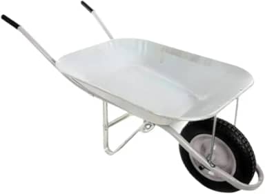 Carrinho de Mão 60L Reforçado Aço Galvanizado Desmontável com Pneu e Câmara (1 Unidade)