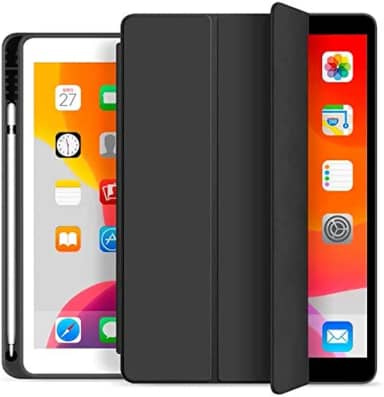 WB Capa iPad 7a, 8a e 9a Geração 10.2″ - Premium Slim, Antichoque com Compart. para Pencil - Preta