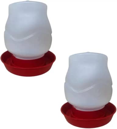 Kit 2 Bebedouros Automáticos 2L Aves Galinha Frango Codorna