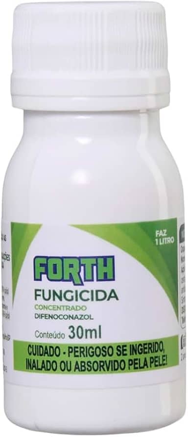 Forth Fungicida Concentrado, Defensivo, Tratamento e Prevenção de Doenças Fúngicas em Plantas Ornamentais, Sistêmico, Difeconazol, 30ml