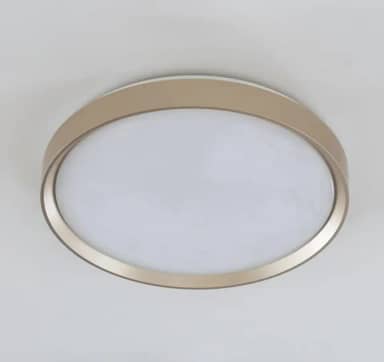 Plafon LED Moderno 40cm (36W) e 50cm (48W) | 3 Cores (3000K-6000K) | Redondo ou Quadrado (40cm Redondo Dourado)